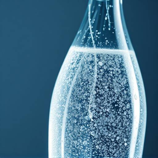 Bottle of sparkling water